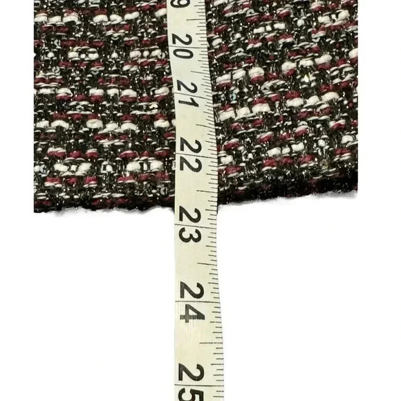 Calvin Klein Women’s Size 6 Red & Black Tweed Pencil‎ Skirt - Picture 5 of 6